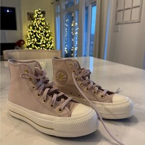 Converse Chuck Taylor All Star Lift Platform Tailored Lines High Top, size W 6.5
